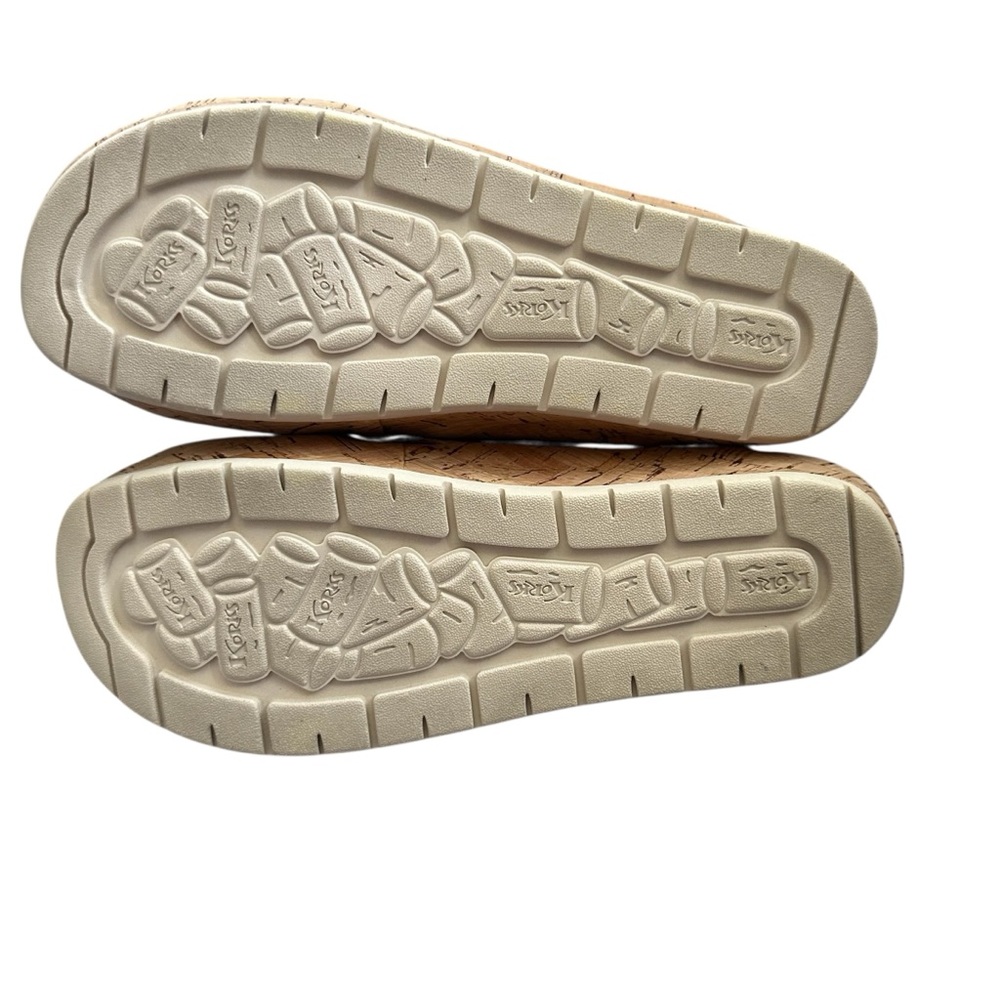 Kork Ease Joly Sandals Beige Bone Cross Strap Comfort Slide Size 6 - Picture 9 of 13